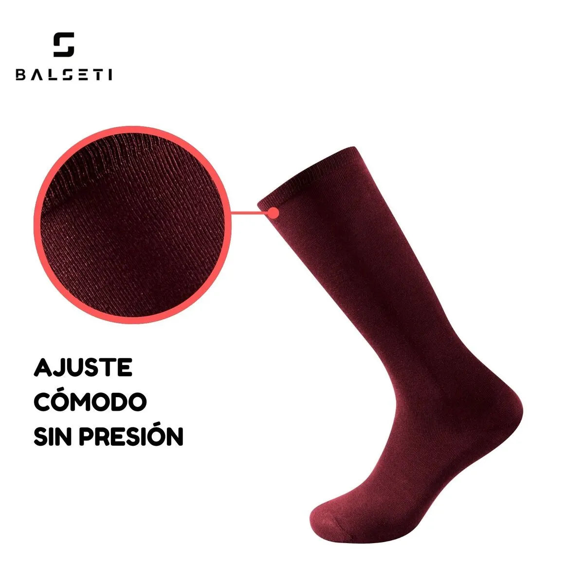 Calcetines caña alta para uniforme escolar y negocios