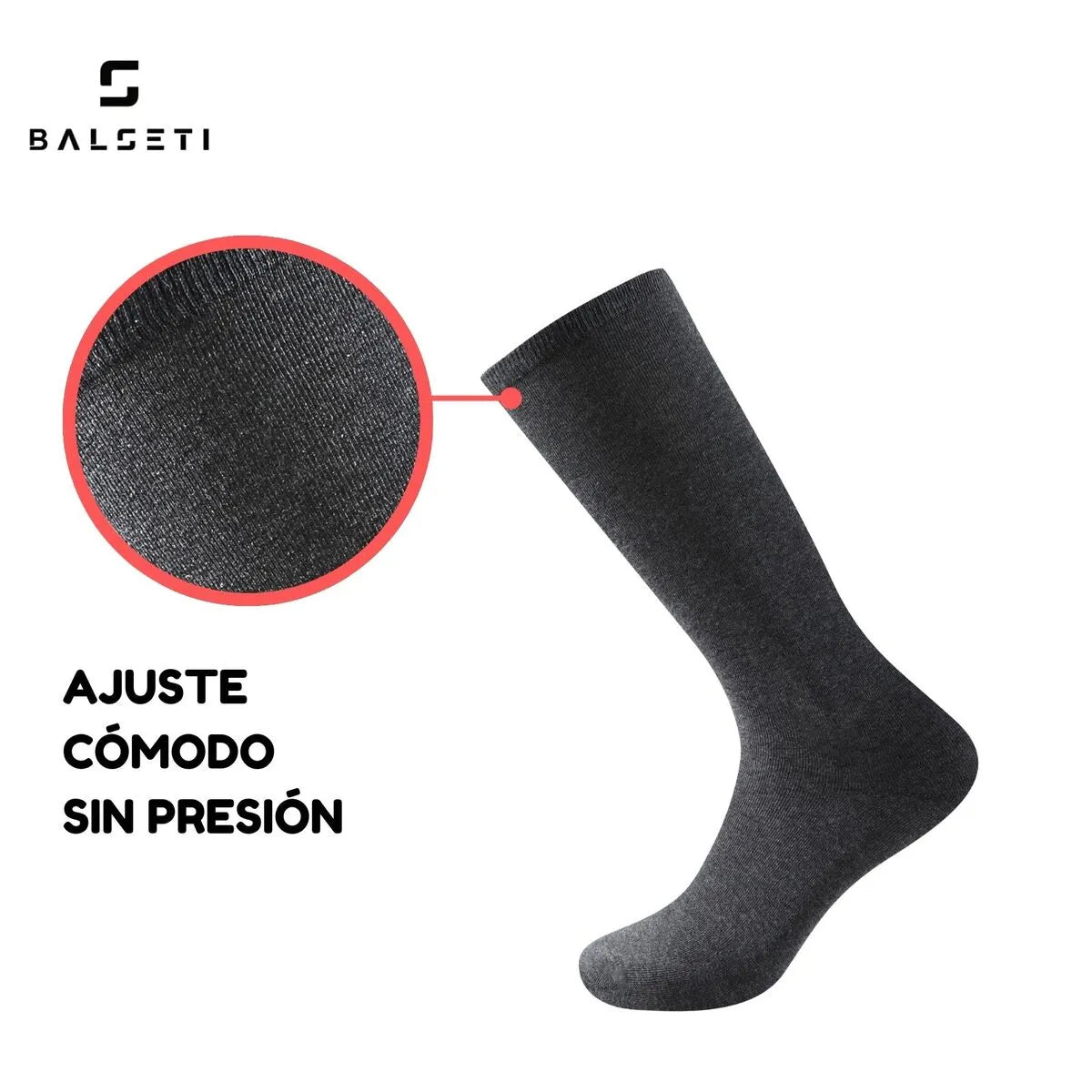 Calcetines caña alta para uniforme escolar y negocios