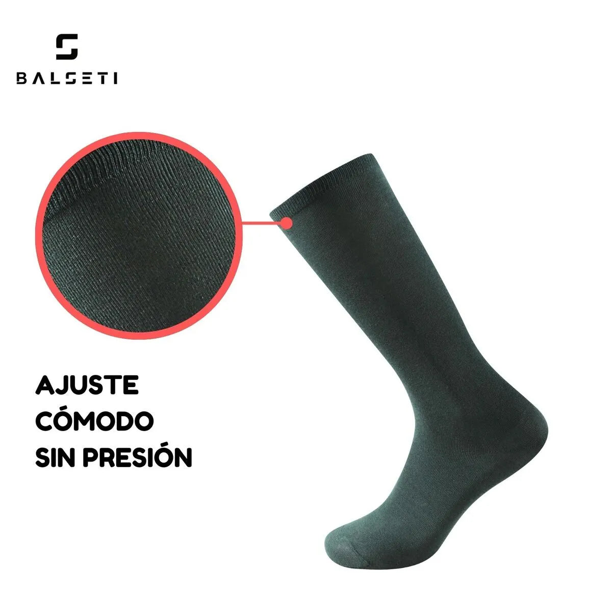 Calcetines caña alta para uniforme escolar y negocios