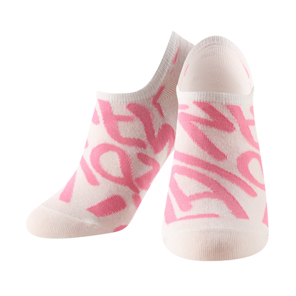 Calcetines estampados invisibles unisex modelo "Pink Streetwear" talla única para las tallas de la 35 a la 41