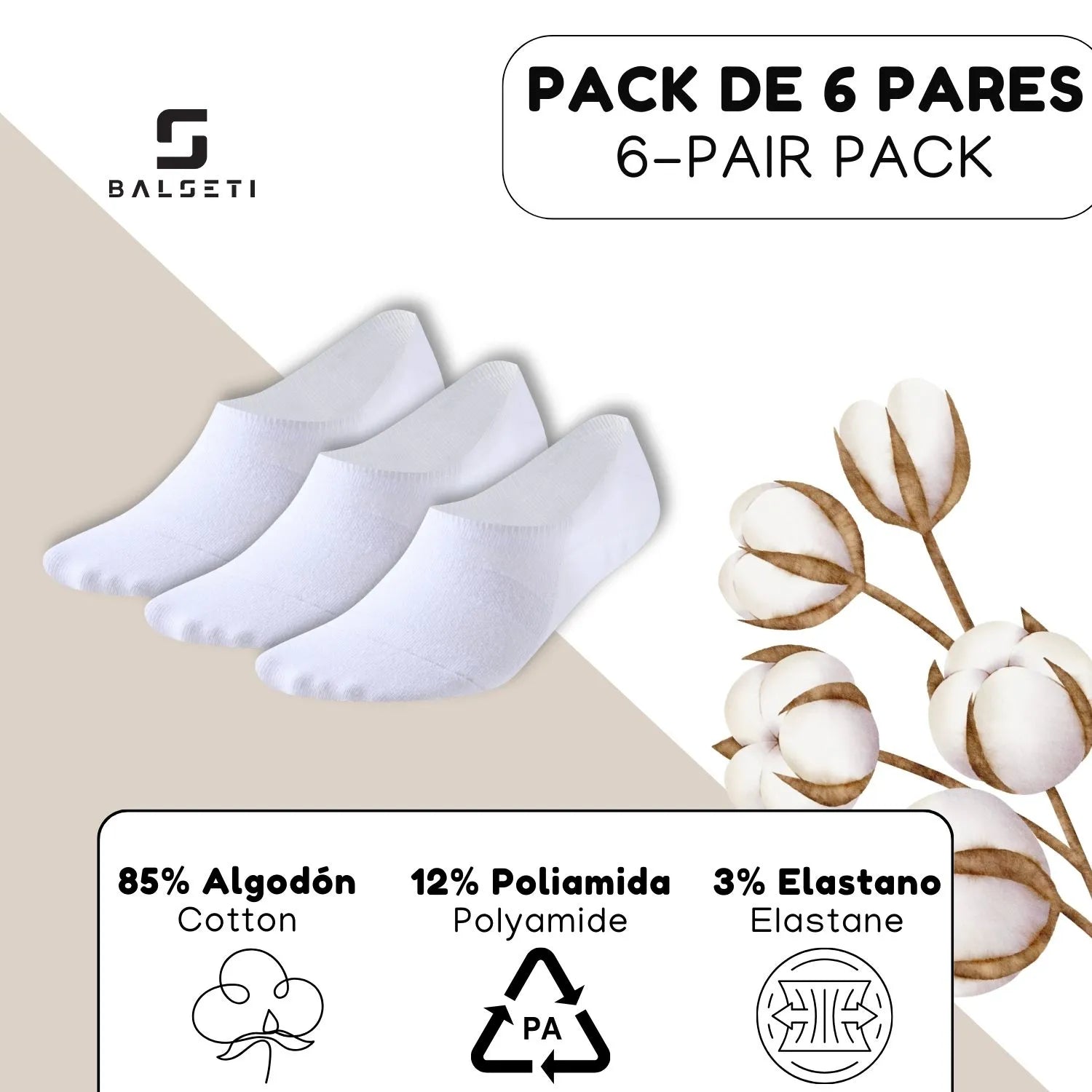 Calcetines invisibles o pinkies en varios colores