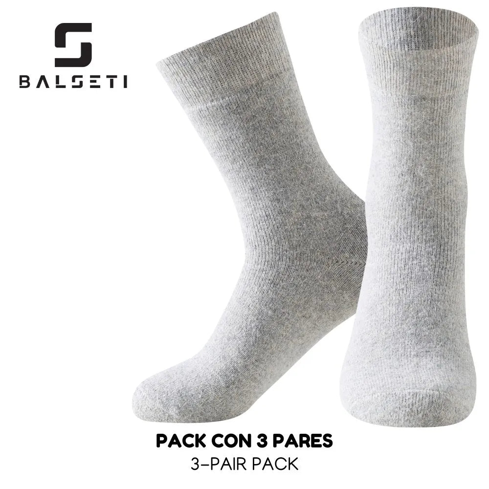 Calcetines de lana para invierno lisos