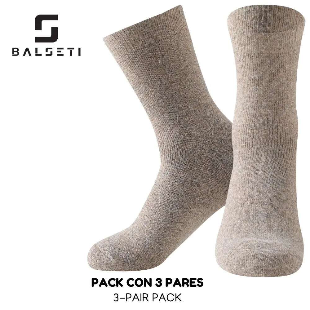 Calcetines de lana para invierno lisos