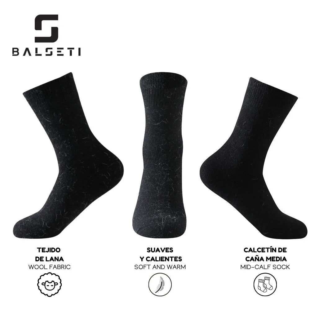Calcetines de lana para invierno lisos