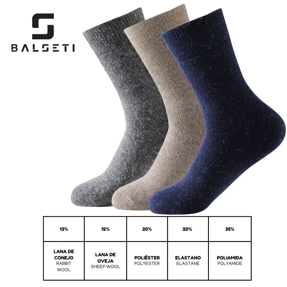 Calcetines de lana para invierno lisos