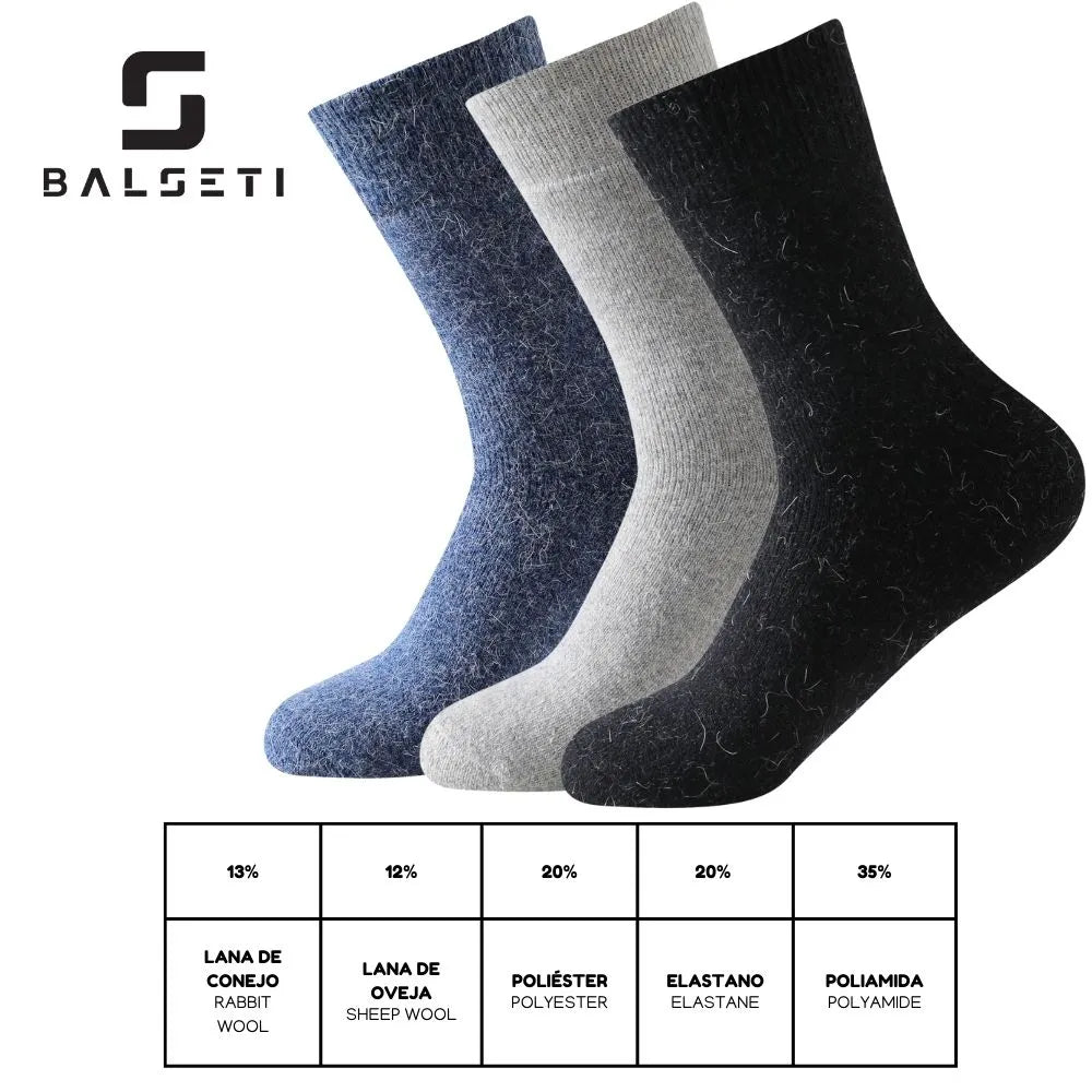 Calcetines de lana para invierno lisos