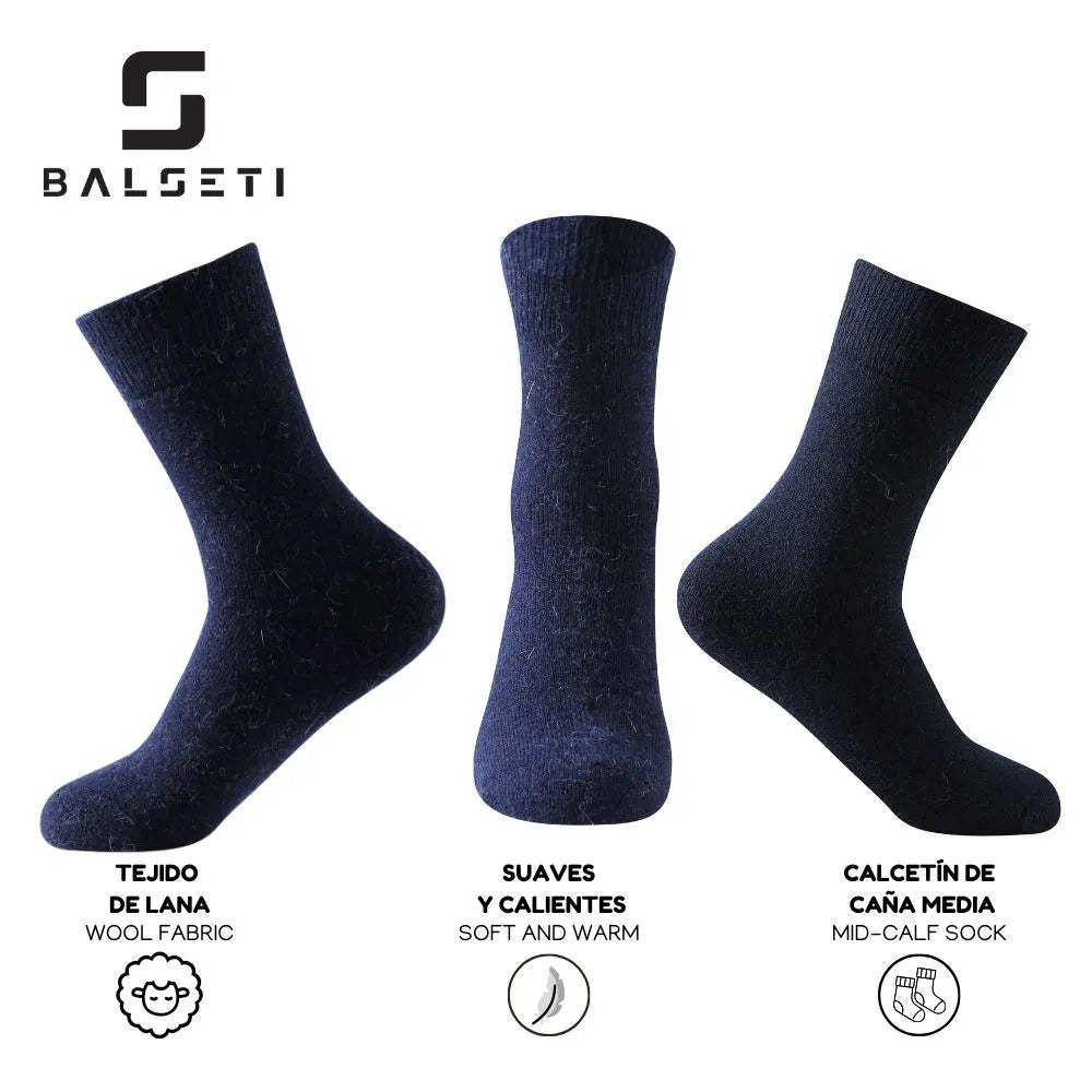 Calcetines de lana para invierno lisos