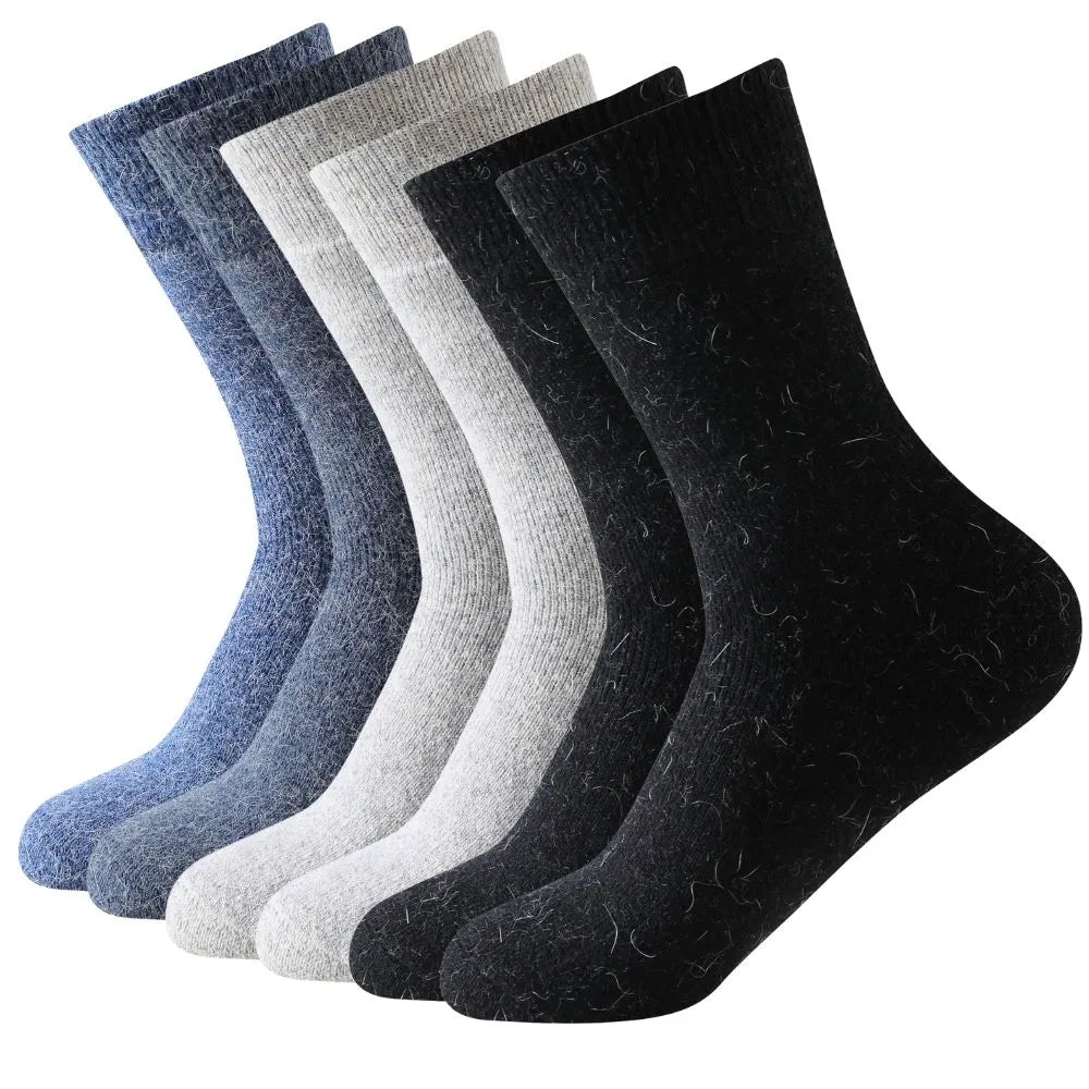 Calcetines de lana para invierno lisos