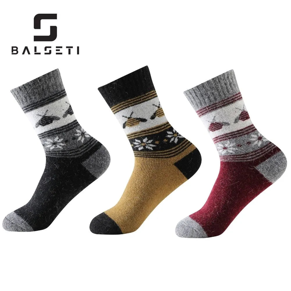 Calcetines de lana para invierno con dibujos