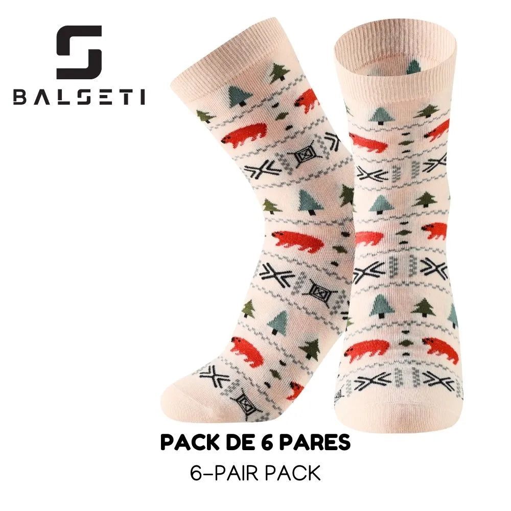 Calcetines media caña con dibujos divertidos de animales