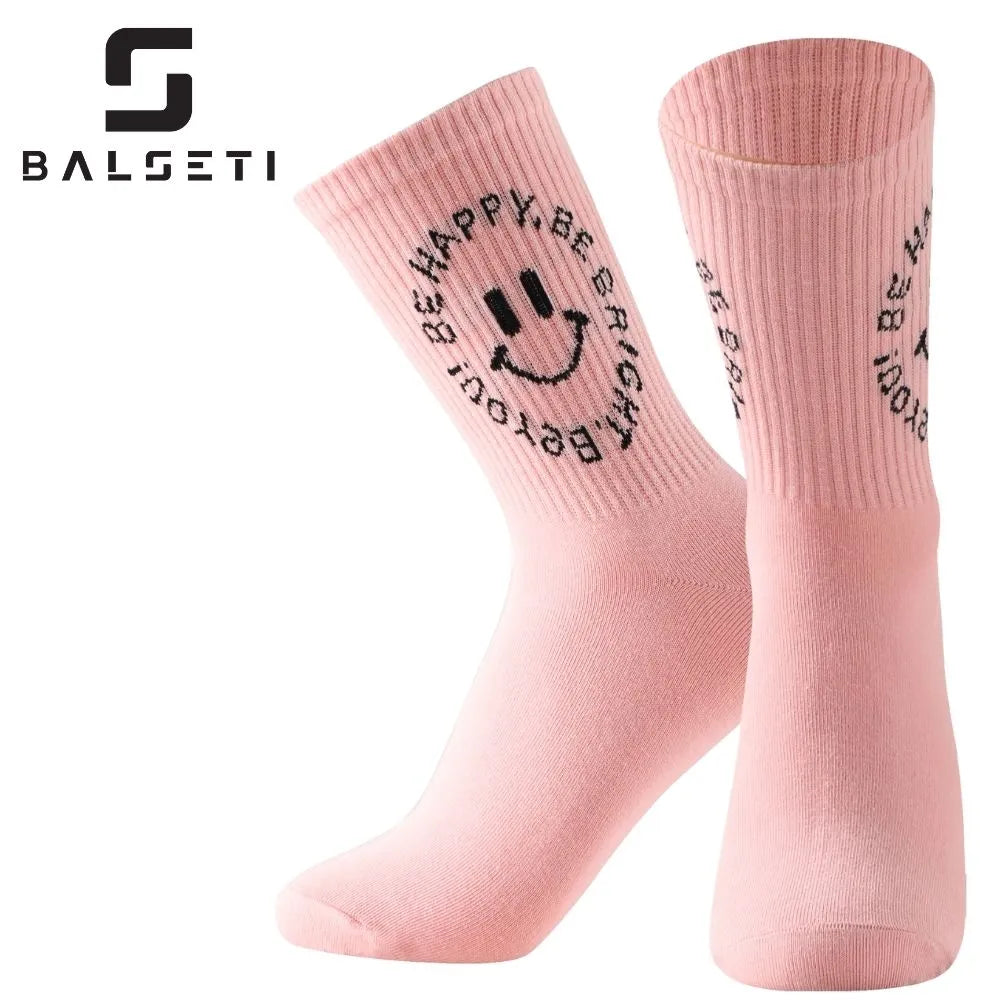 Calcetines media caña "Happy" con caritas sonrientes
