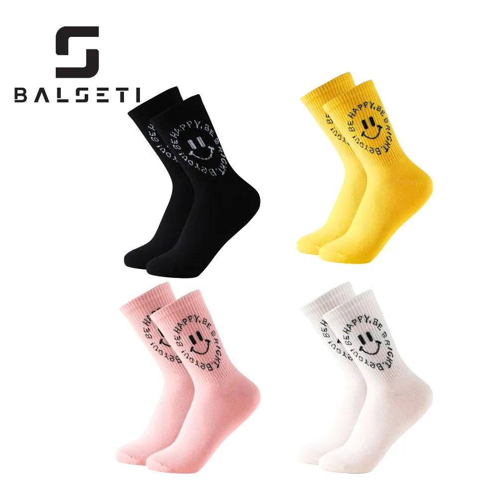 Calcetines media caña "Happy" con caritas sonrientes