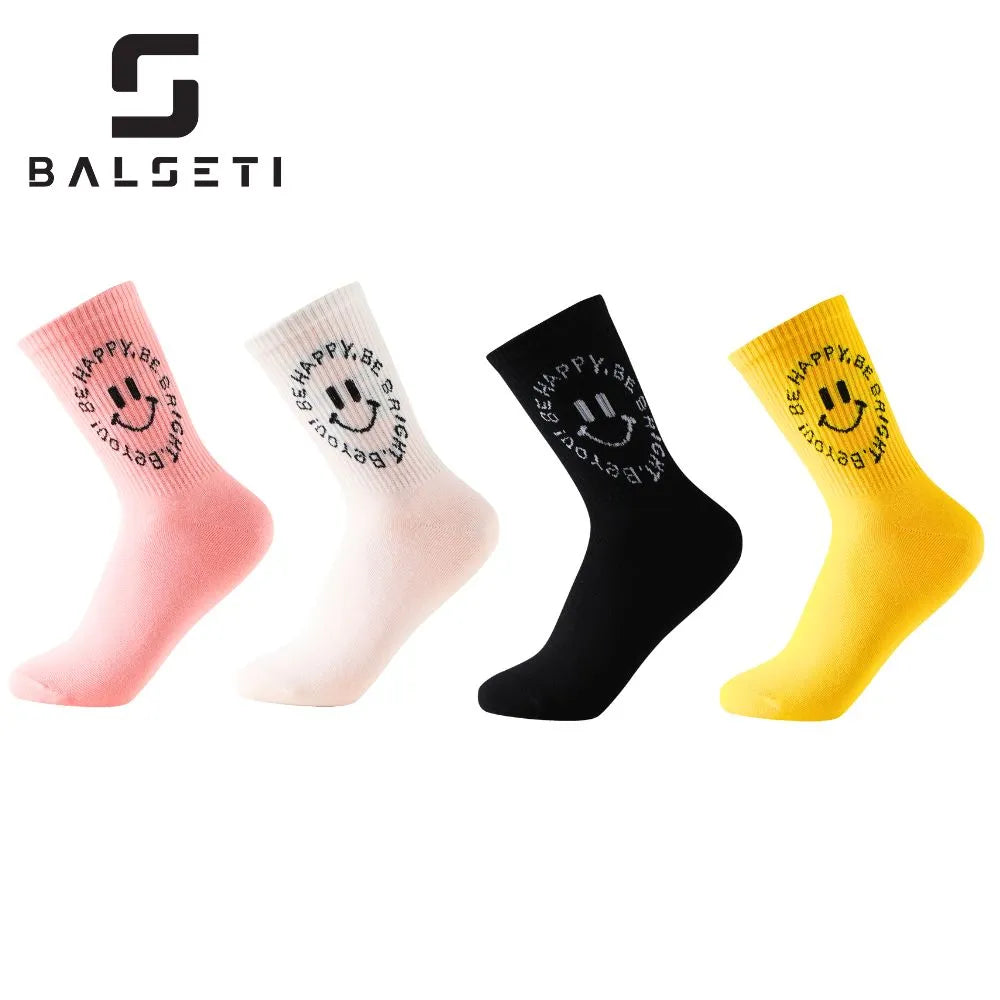 Calcetines media caña "Happy" con caritas sonrientes
