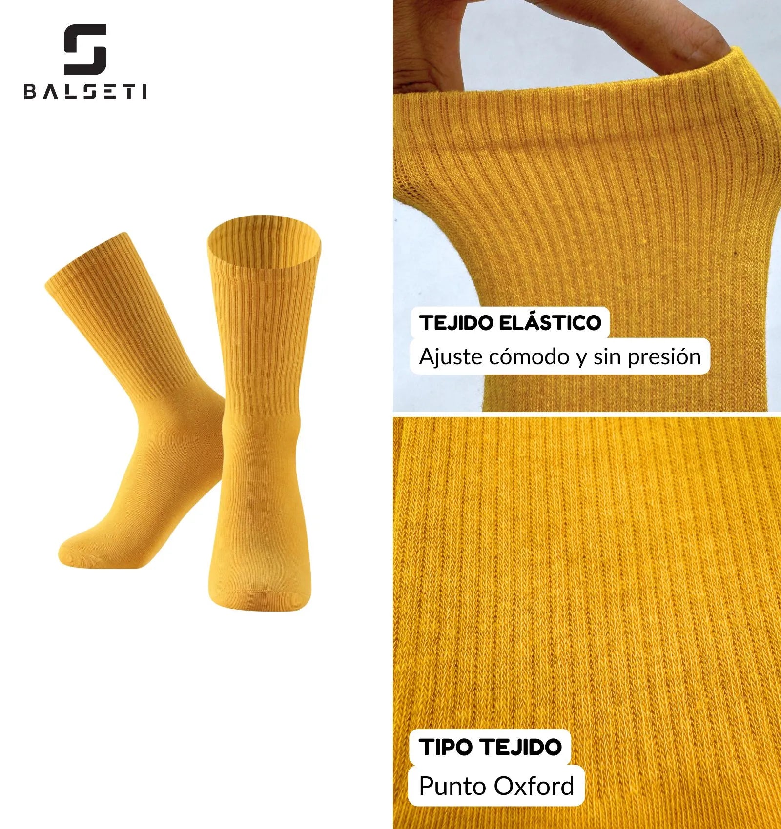 Calcetines media caña con colores llamativos