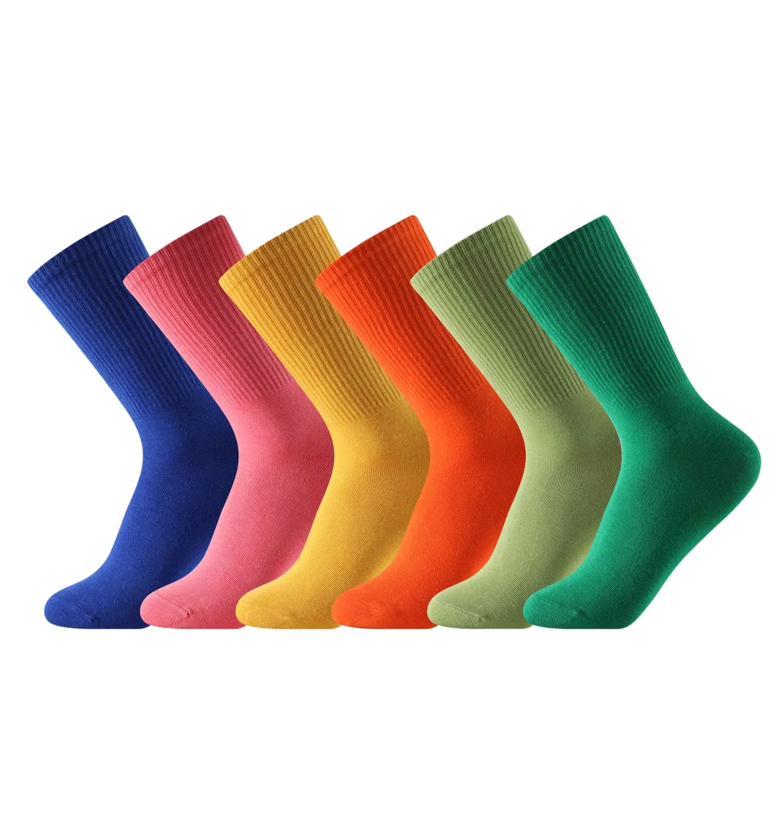 Calcetines media caña con colores llamativos