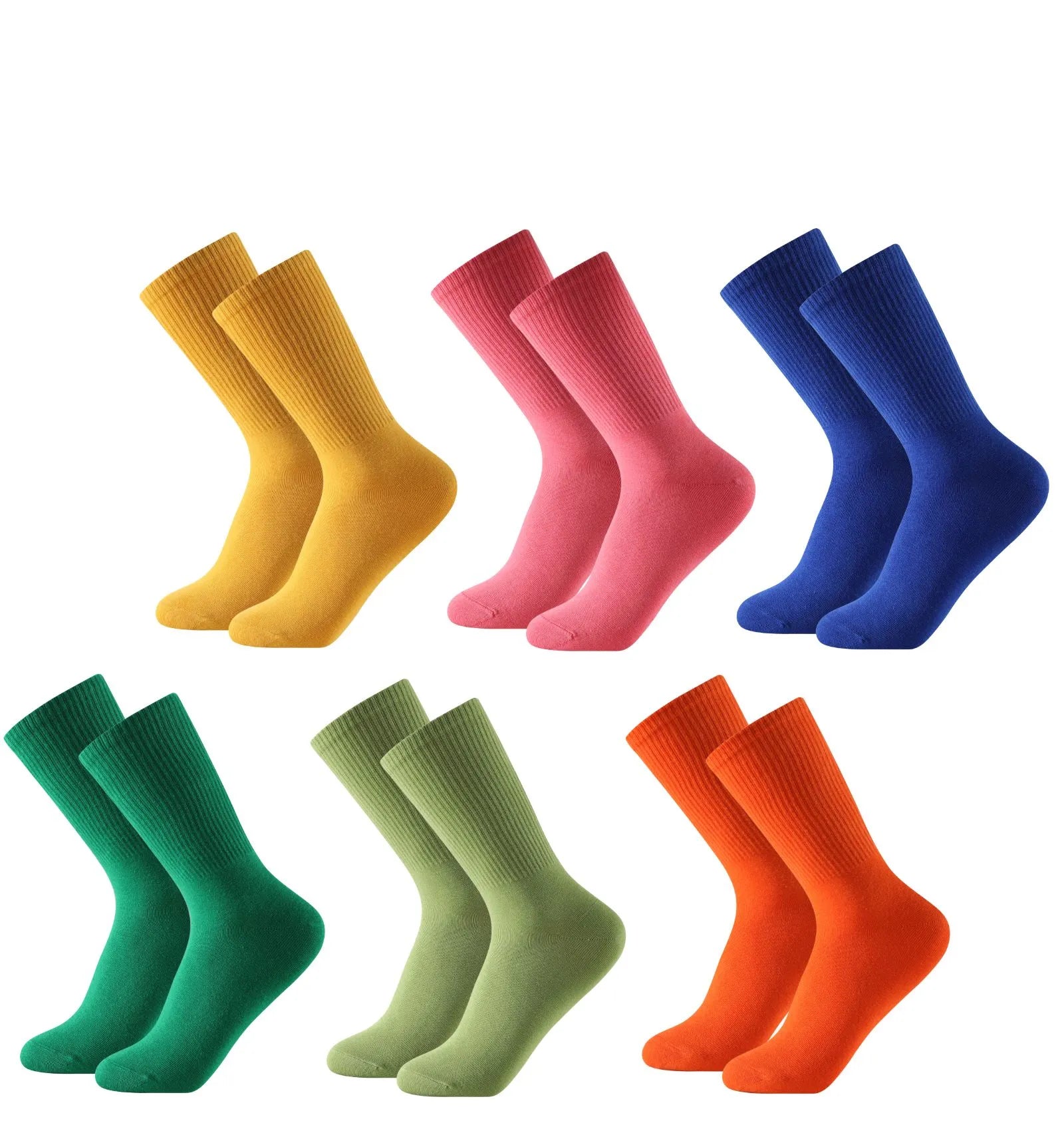 Calcetines media caña con colores llamativos