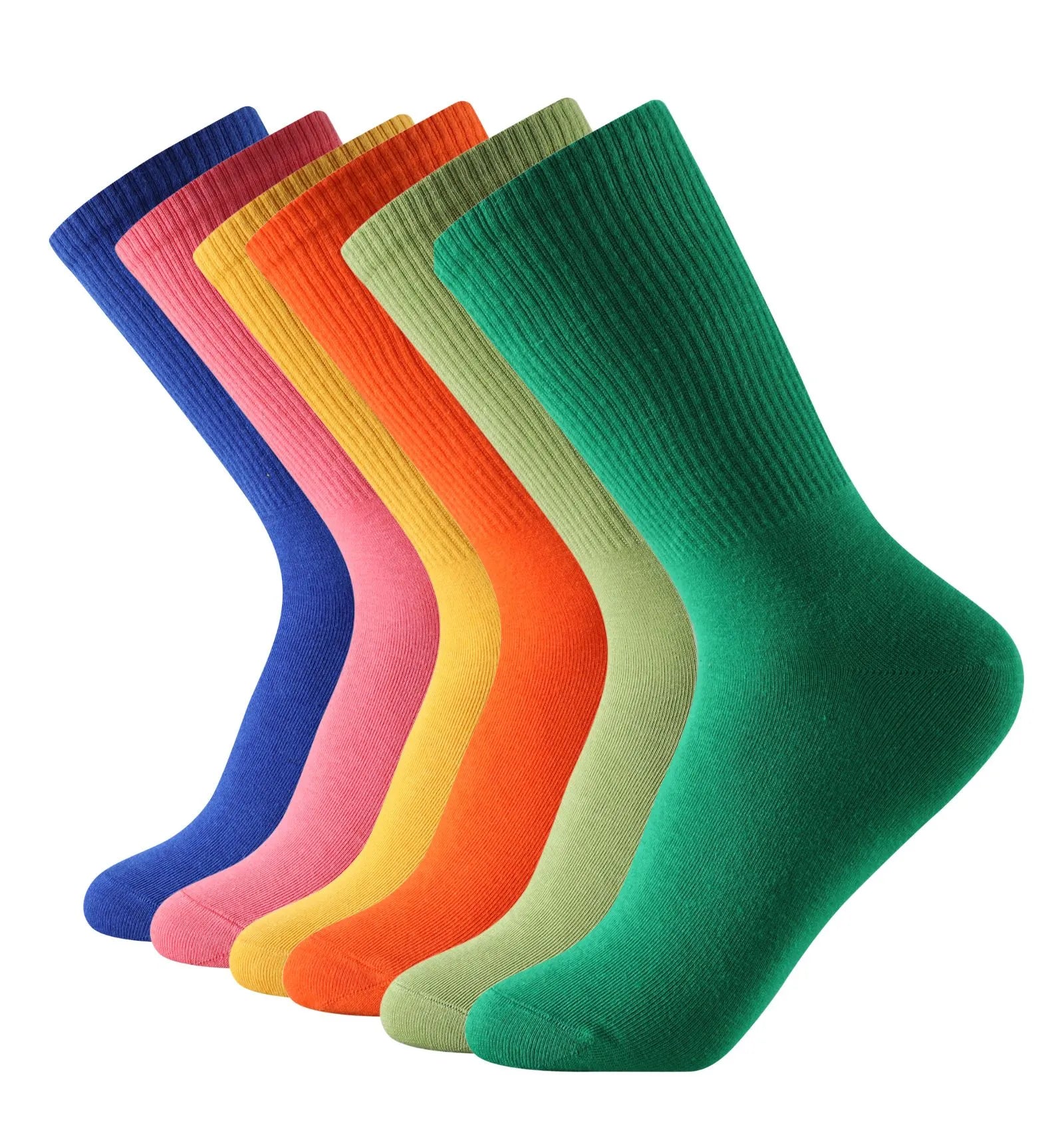 Calcetines media caña con colores llamativos