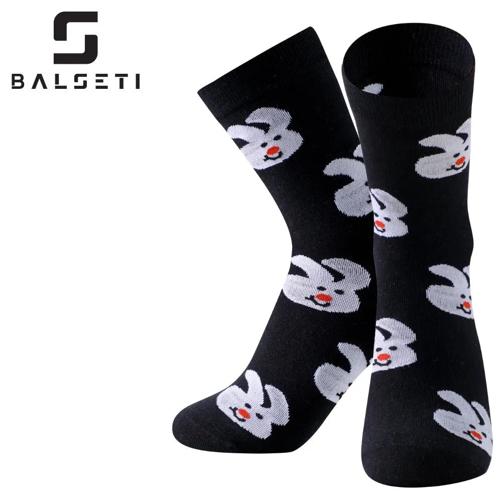 Calcetines media caña con animalitos y lunares