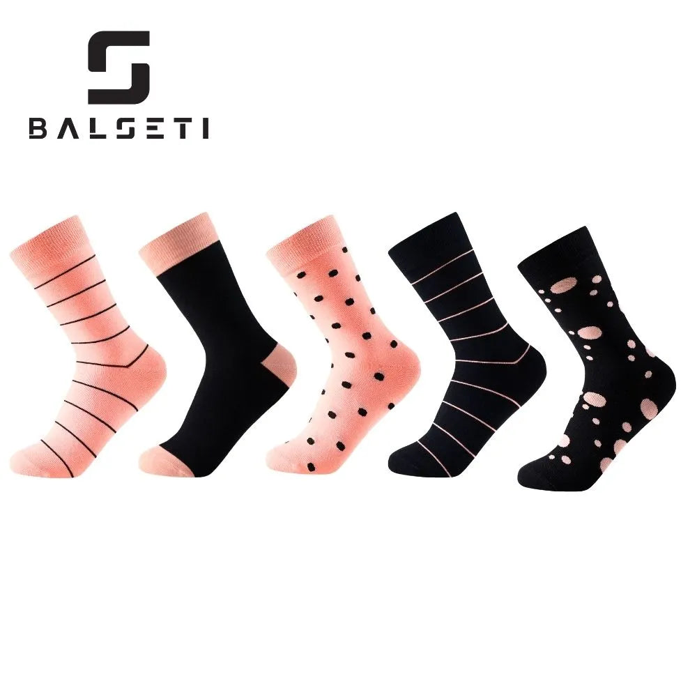 Calcetines media caña originales de lunares y rayas