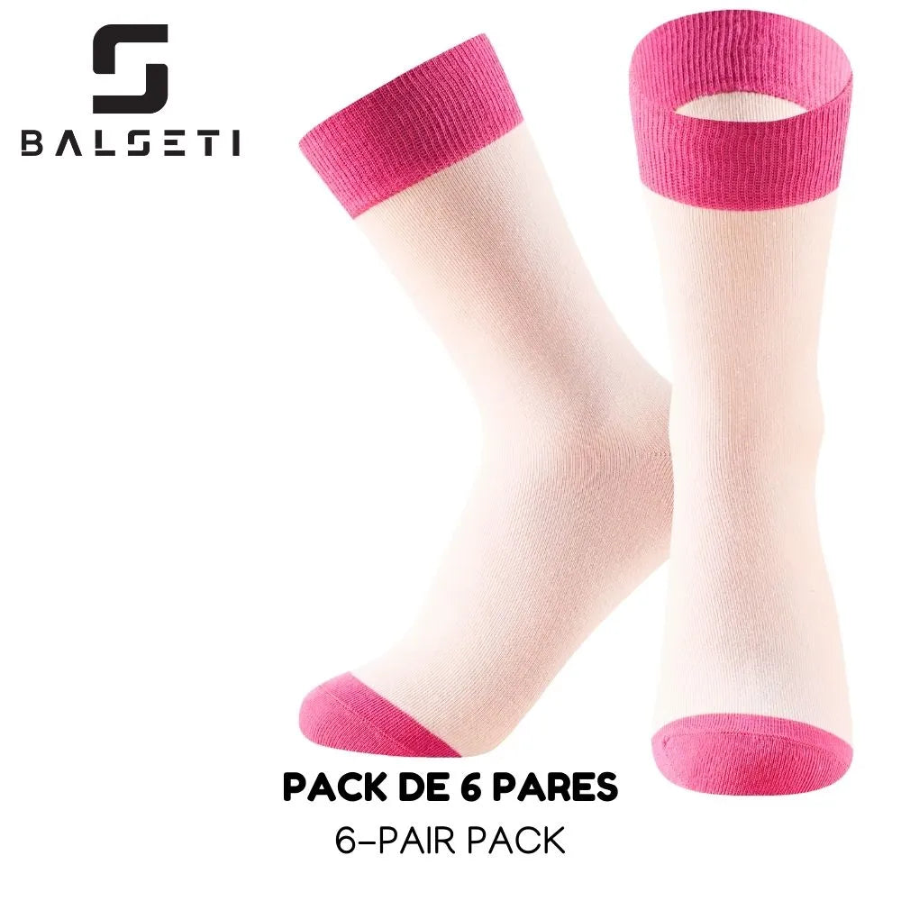 Calcetines media caña a rayas coloridos