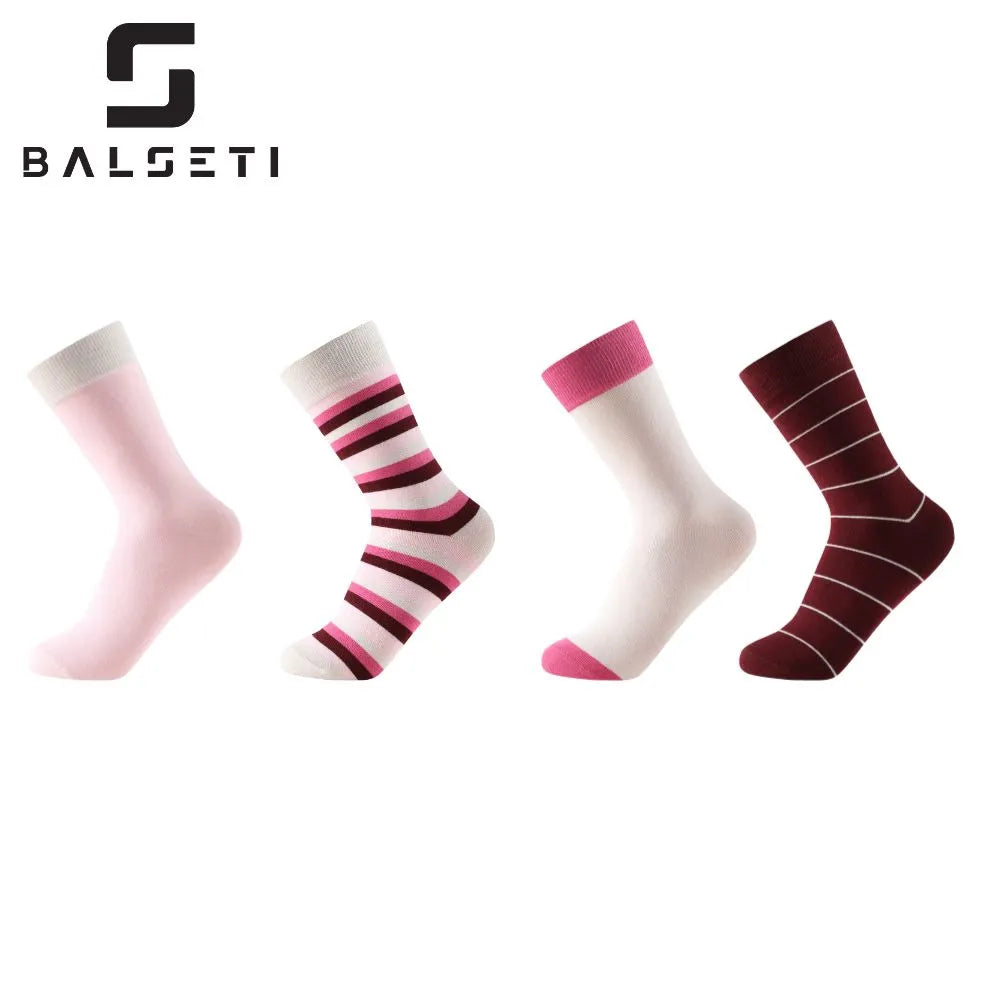 Calcetines media caña a rayas coloridos