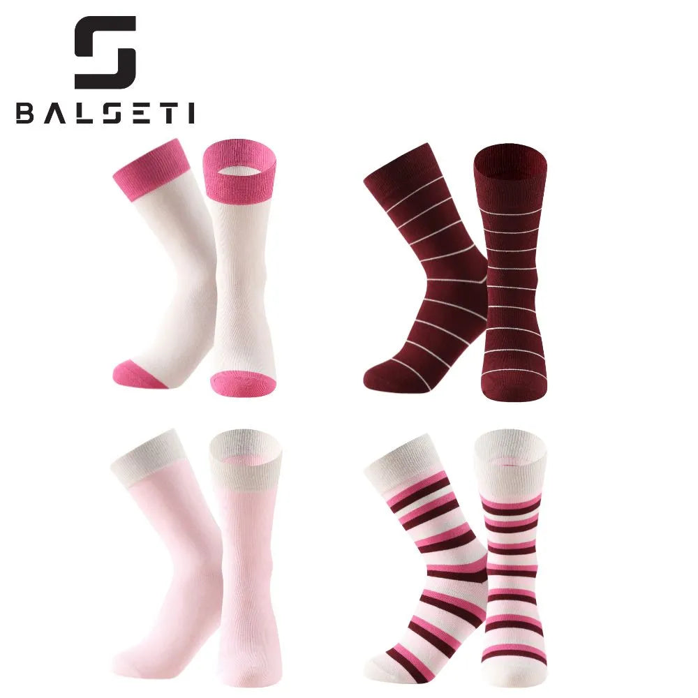 Calcetines media caña a rayas coloridos