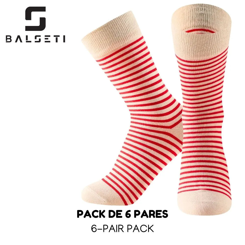 Calcetines media caña originales de lunares y rayas