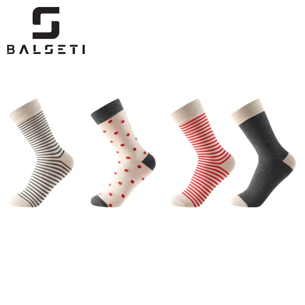 Calcetines media caña originales de lunares y rayas