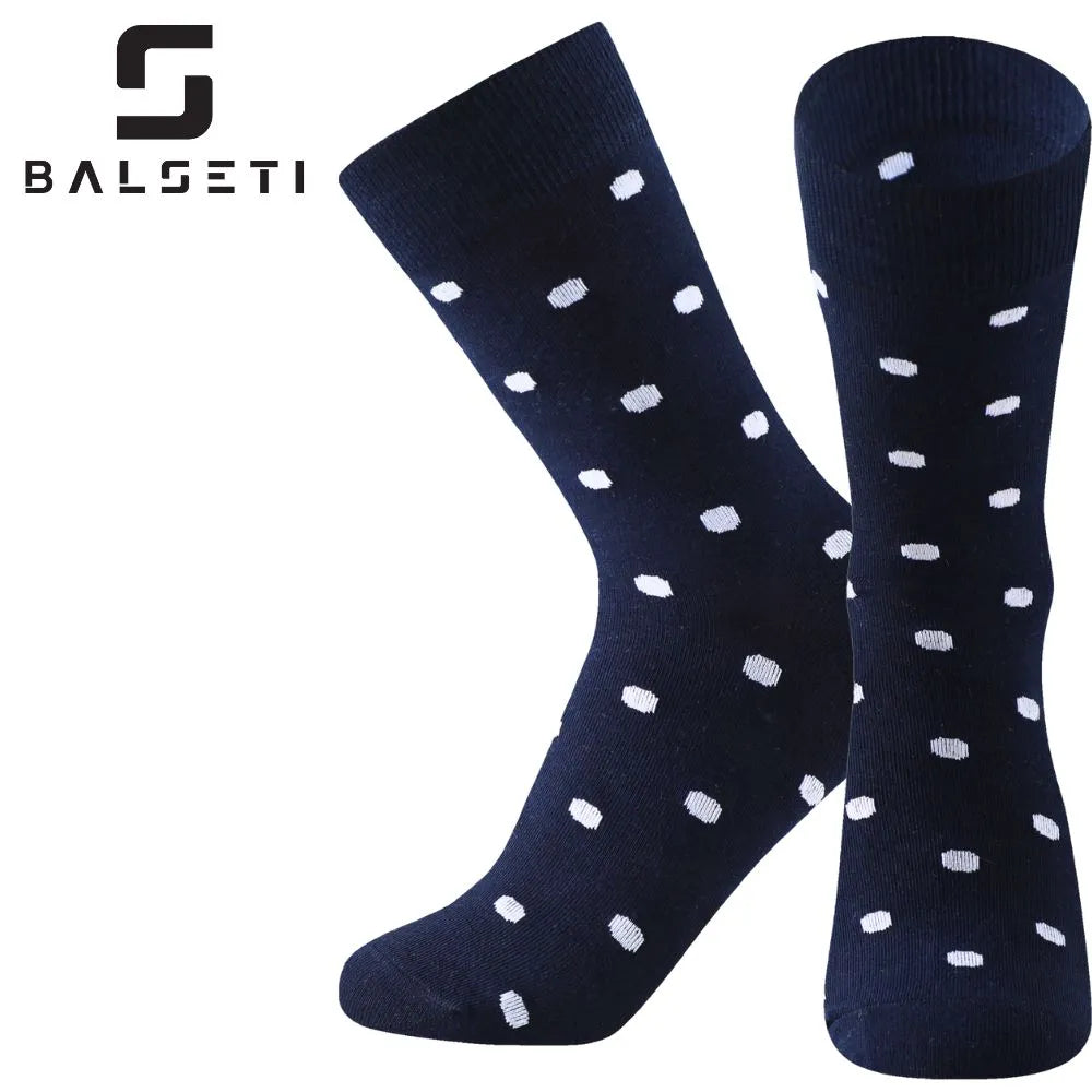 Calcetines media caña originales de lunares y rayas