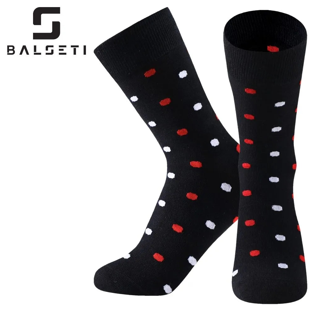 Calcetines media caña originales de lunares y rayas