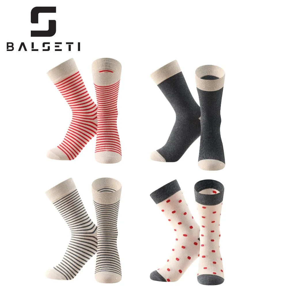 Calcetines media caña originales de lunares y rayas