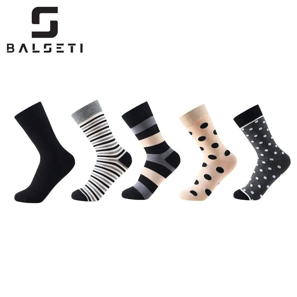 Calcetines media caña originales de lunares y rayas