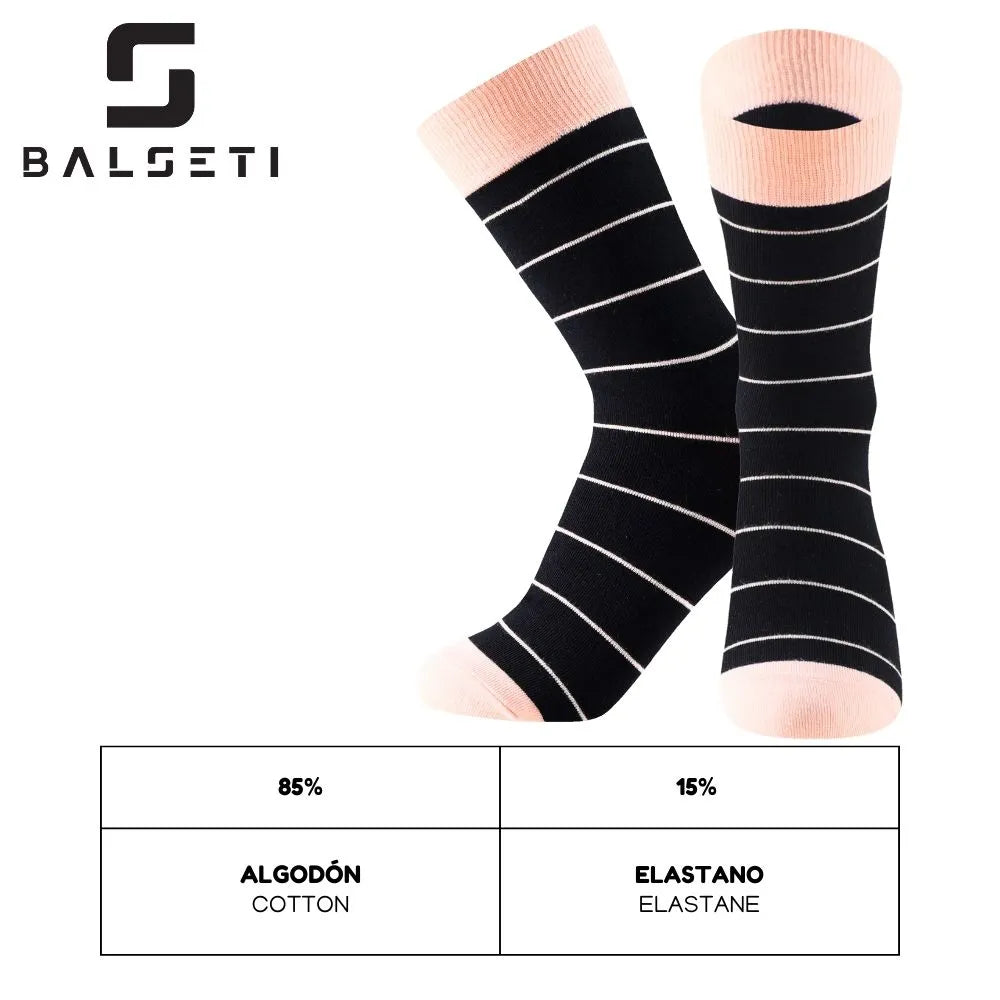 Calcetines media caña originales de lunares y rayas