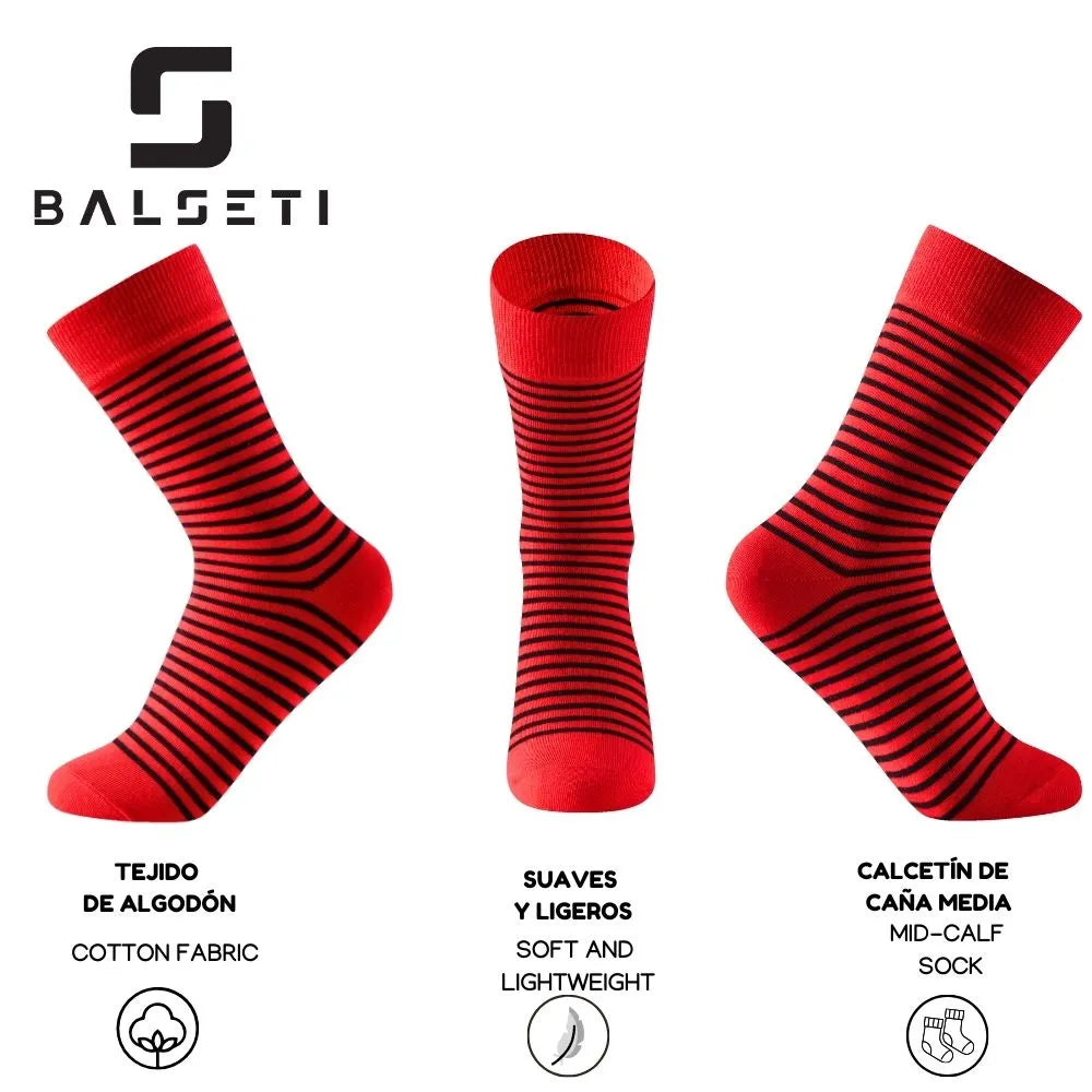 Calcetines media caña originales de lunares y rayas