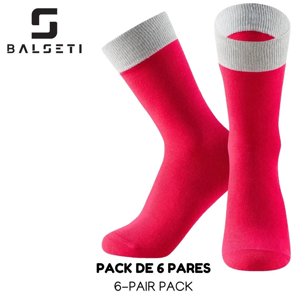 Calcetines media caña a rayas coloridos