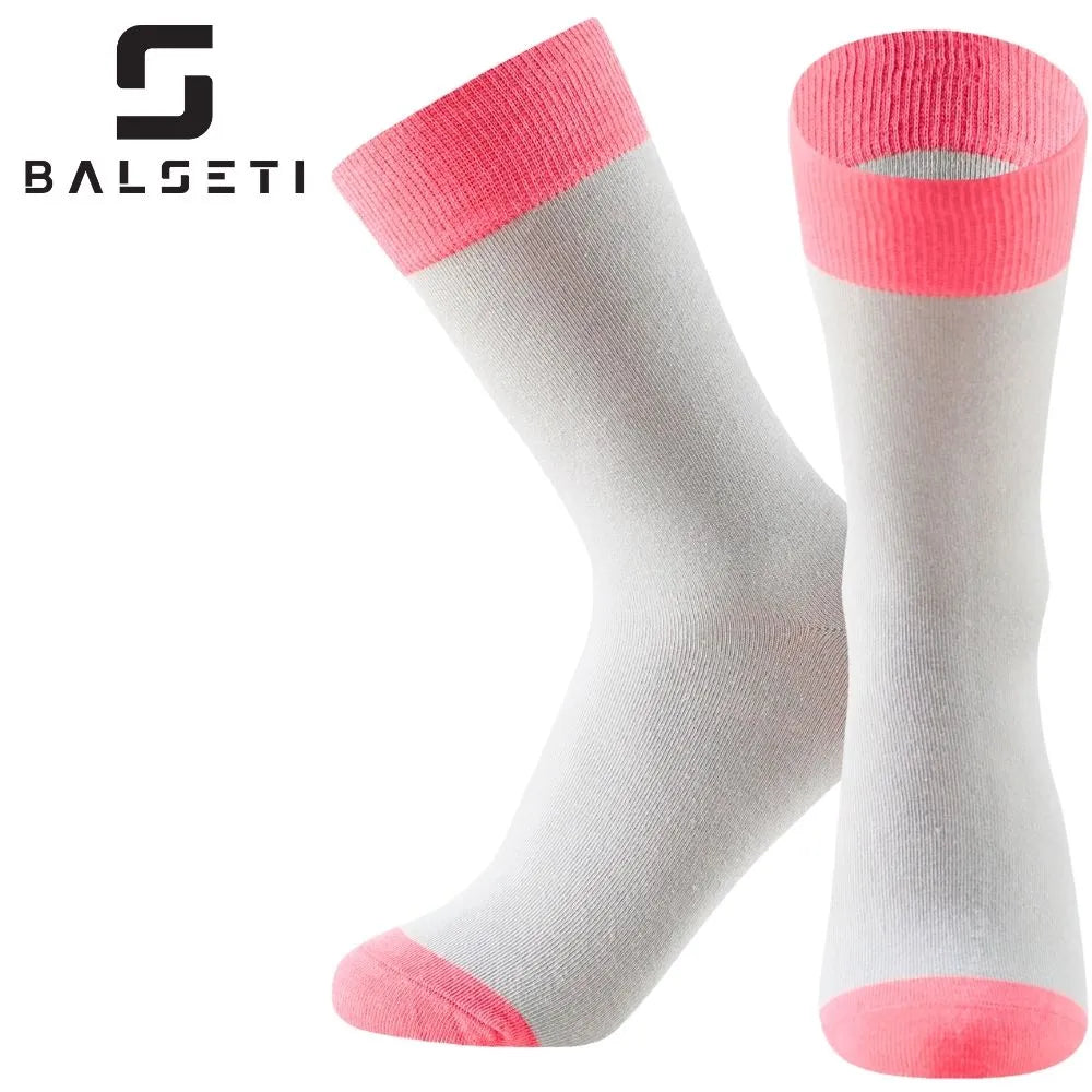 Calcetines media caña a rayas coloridos