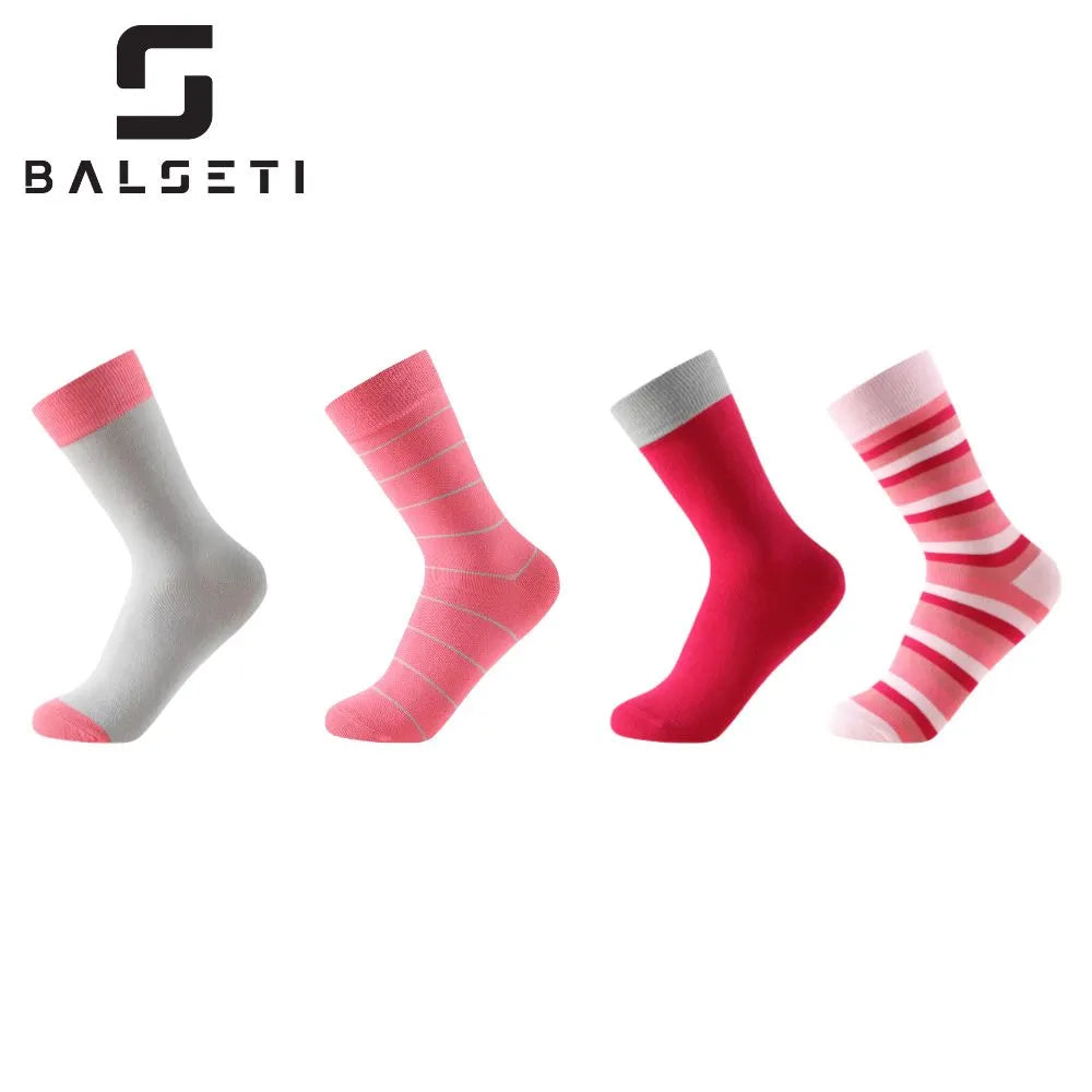 Calcetines media caña a rayas coloridos