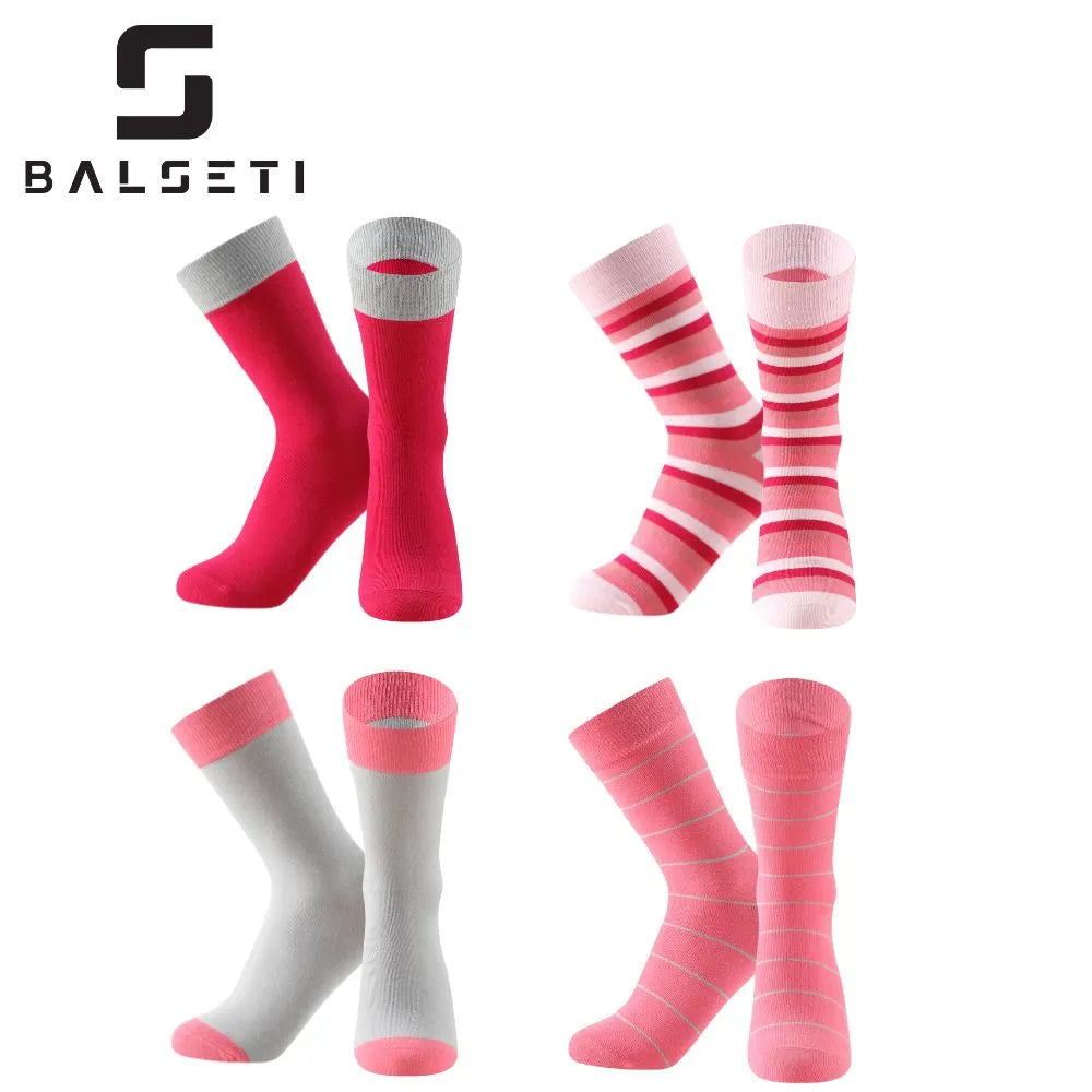 Calcetines media caña a rayas coloridos