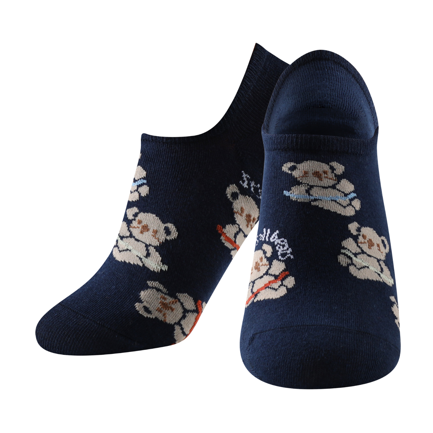 Calcetines estampados invisibles unisex modelo "Cuquis" talla única para las tallas de la 35 a la 41