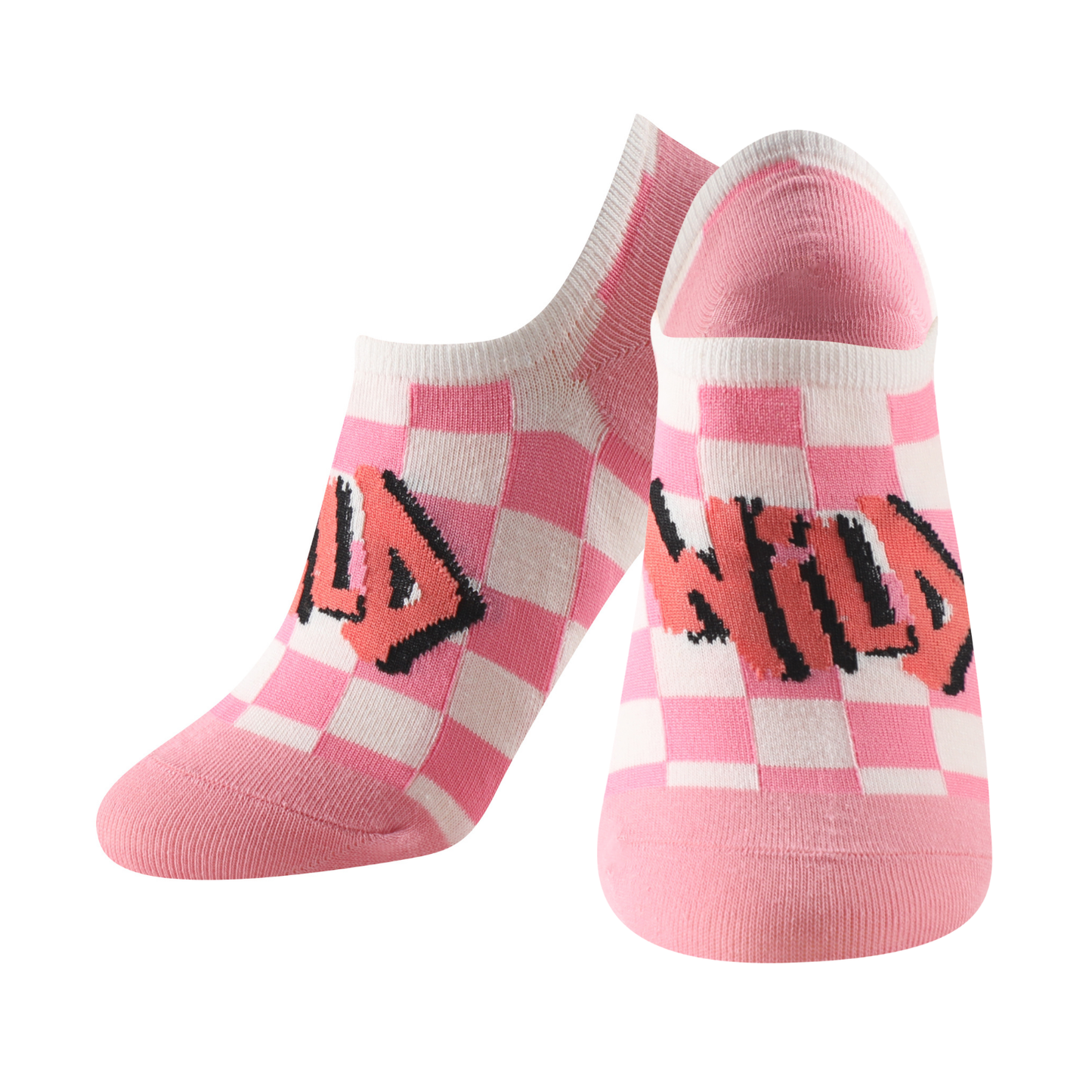 Calcetines estampados invisibles unisex modelo "Pink Streetwear" talla única para las tallas de la 35 a la 41