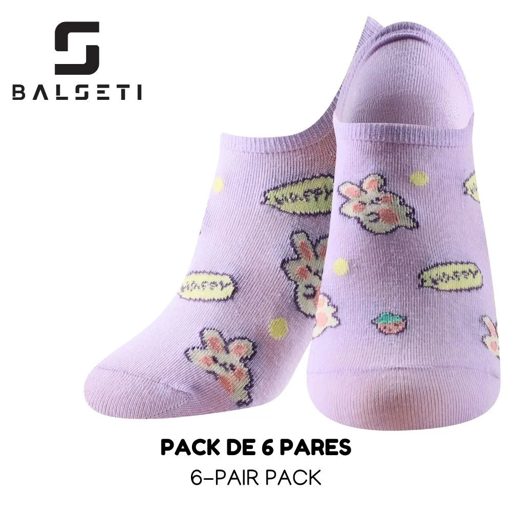 Calcetines tobilleros de animales sobre varios colores