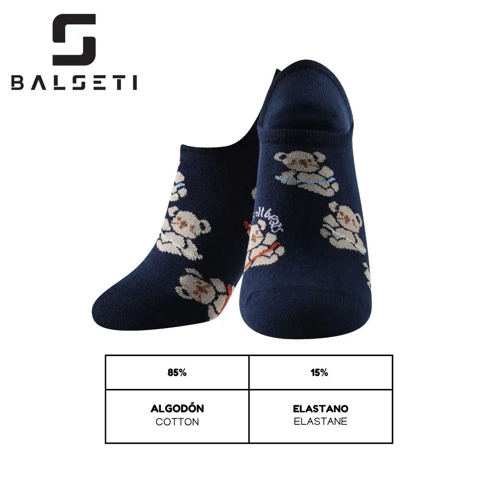 Calcetines tobilleros de animales sobre varios colores