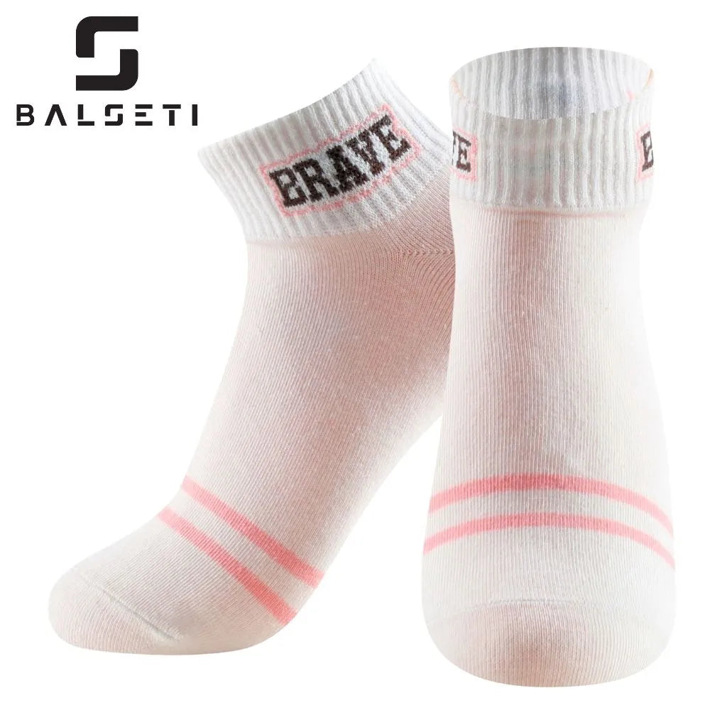 Calcetines tobilleros con estampados divertidos en rosa