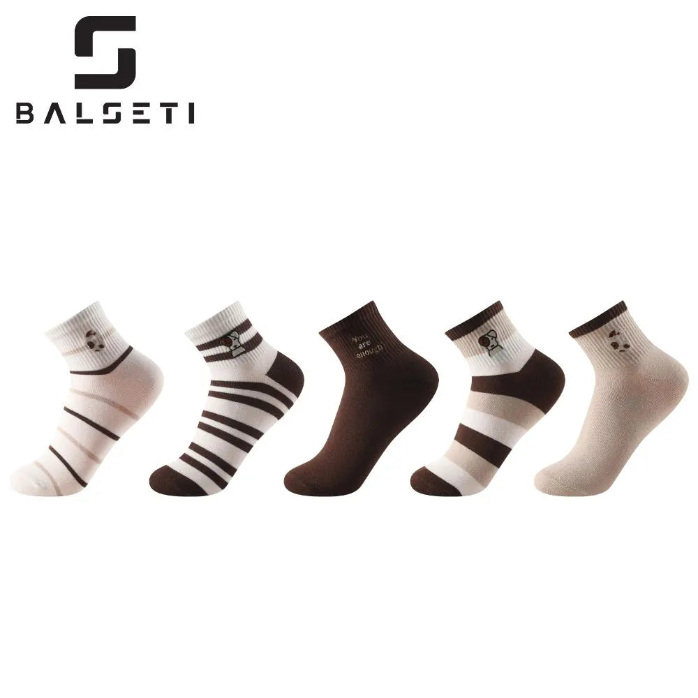 Calcetines tobilleros Mujer y Niña – Estampados color marrón