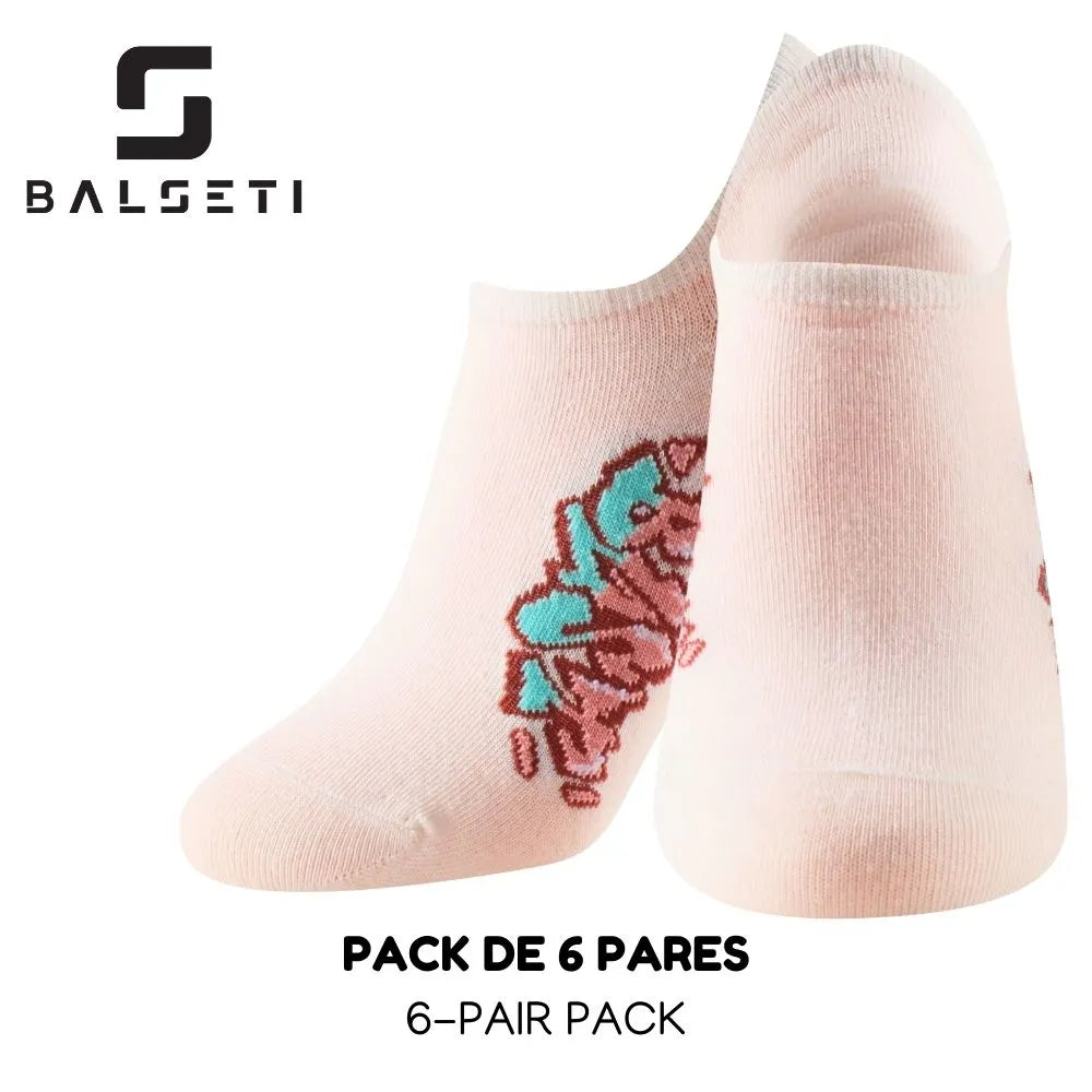 Calcetines tobilleros con diseño urbano y figuras