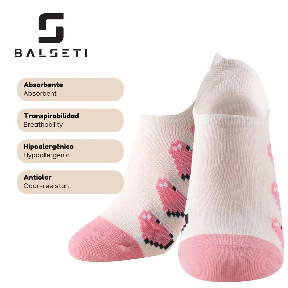 Calcetines tobilleros con diseño urbano y figuras