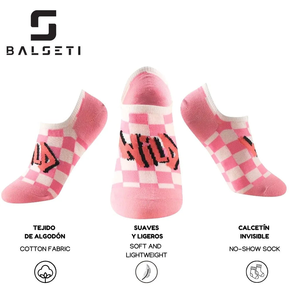 Calcetines tobilleros con diseño urbano y figuras