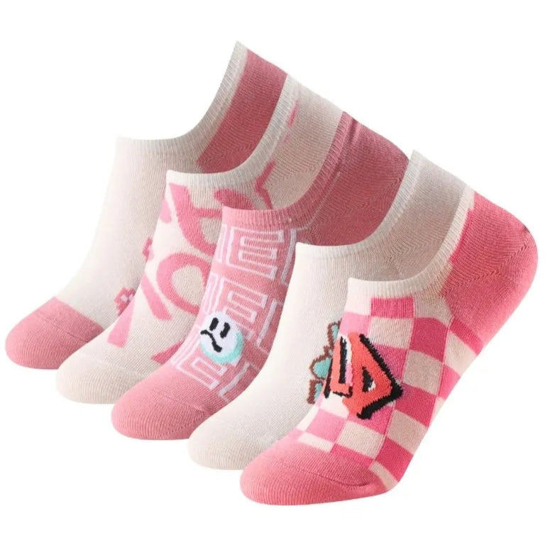 Calcetines tobilleros con diseño urbano y figuras