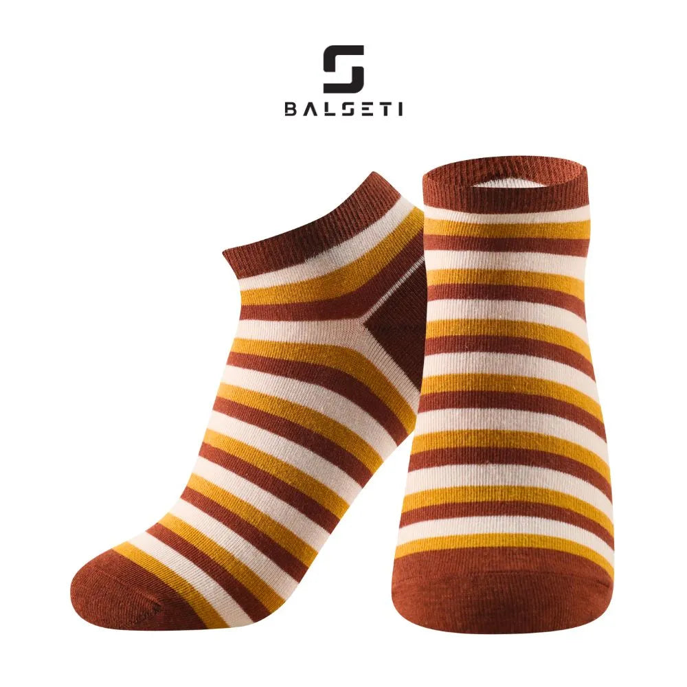 Calcetines tobilleros de ositos y rayas