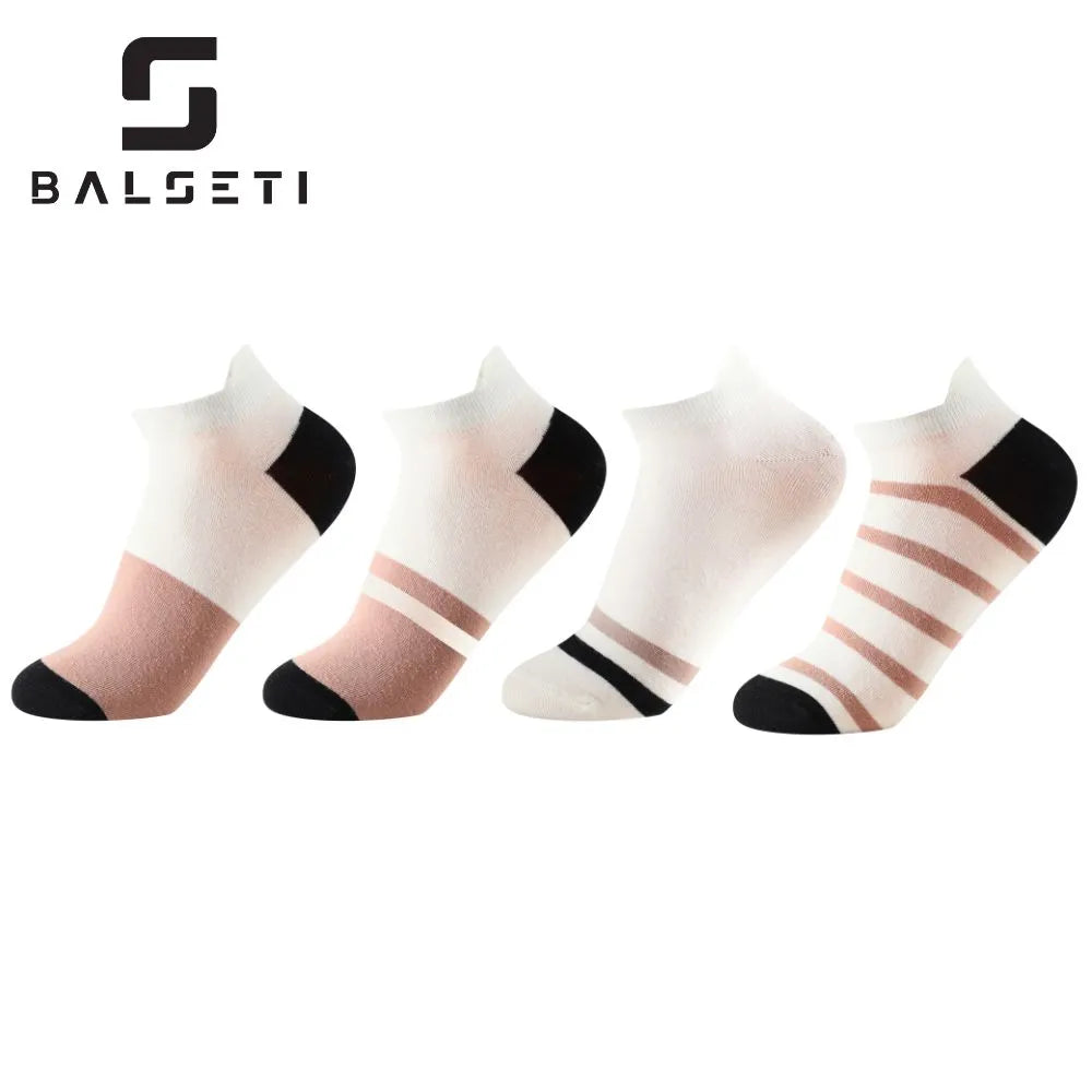 Calcetines tobilleros a rayas en marrón y negro